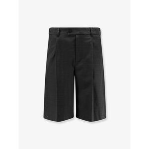Dunst Men Pleated Wool And Silk Bermuda Shorts